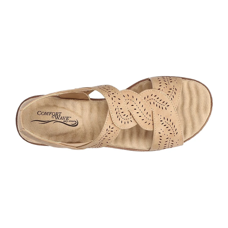 Easy Street Womens Weare Wedge Sandals