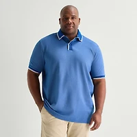 Shaquille O'Neal XLG™ Game On Big and Tall Mens Regular Fit Short Sleeve Polo Shirt