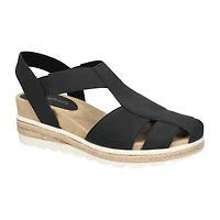 Easy Street Womens Freeport Espadrille Wedge Sandals
