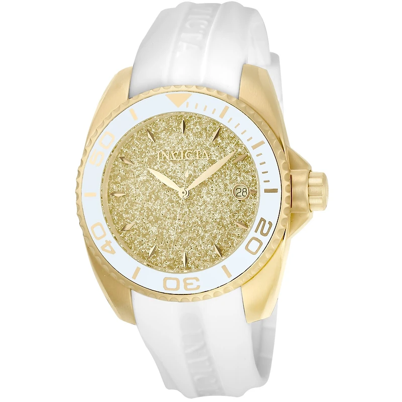 Invicta Womens White Strap Watch 22703