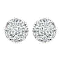 1/2 CT. T.W. Natural White Diamond 10K Gold 10.5mm Stud Earrings