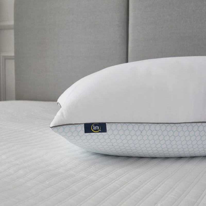 Serta 233TC White Goose Feather 2-Pack Pillow