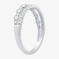 Womens 1/2 CT. T.W. Natural White Diamond 10K Gold Wedding Band