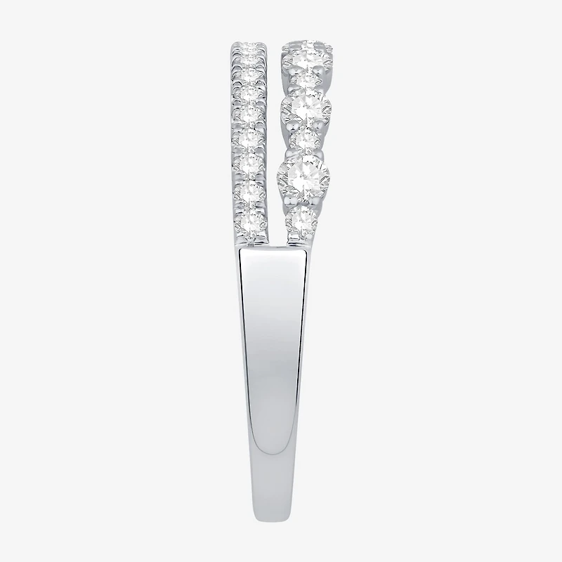 Womens 1/2 CT. T.W. Natural White Diamond 10K Gold Wedding Band