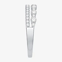 Womens 1/2 CT. T.W. Natural White Diamond 10K Gold Wedding Band