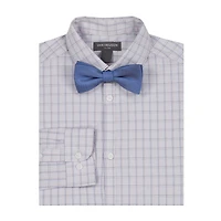 Van Heusen Little & Big Kid Boys Stretch Fabric Long Sleeve Point Collar Shirt + Tie Set