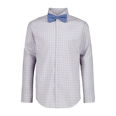 Van Heusen Little & Big Kid Boys Stretch Fabric Long Sleeve Point Collar Shirt + Tie Set