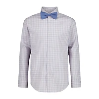 Van Heusen Little & Big Kid Boys Stretch Fabric Long Sleeve Point Collar Shirt + Tie Set