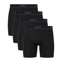 Hanes Moves X-Temp Performance Total Support Pouch Mens 4 Pack Boxer Briefs Umsbe4