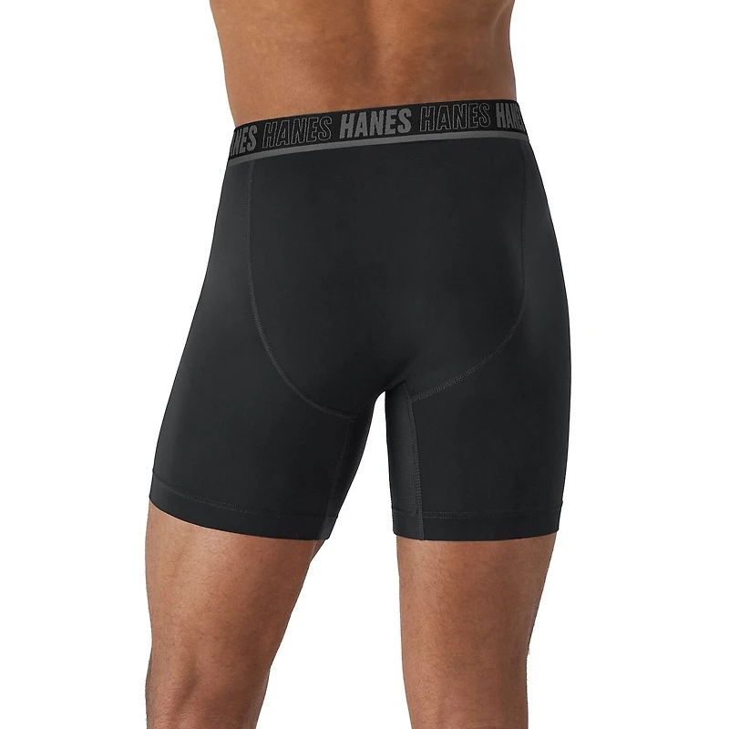 Hanes Moves X-Temp Performance Total Support Pouch Mens 4 Pack Boxer Briefs Umsbe4