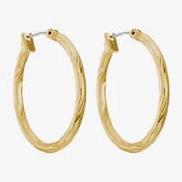 Liz Claiborne® Textured Hoop Earrings