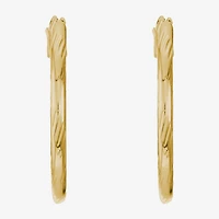 Liz Claiborne® Textured Hoop Earrings