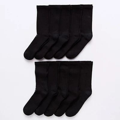 Xersion Quick-Dri Mens 10 Pair Crew Socks