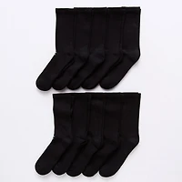 Xersion Quick-Dri Mens 10 Pair Crew Socks