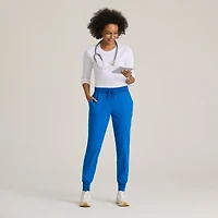 Grey's Anatomy™ by Barco Classic Grp689 Finley 6-Pocket Mid-Rise Jogger Womens Plus Tall Moisture Wicking Scrub Pant