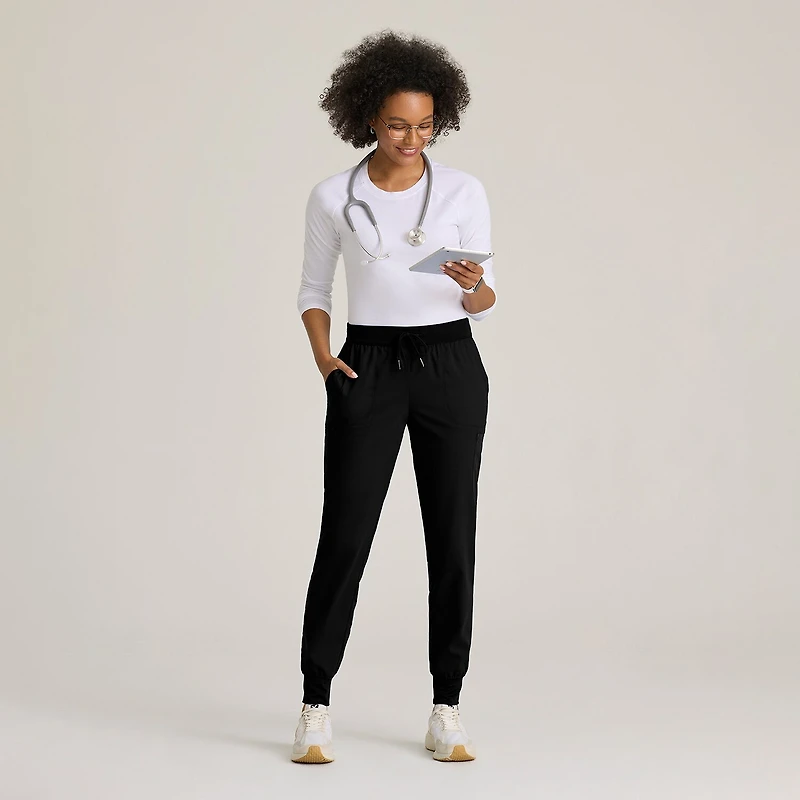 Grey's Anatomy™ by Barco Classic Grp689 Finley 6-Pocket Mid-Rise Jogger Womens Moisture Wicking Scrub Pant