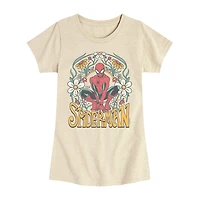 Disney Collection Little & Big Kid Girls Crew Neck Short Sleeve Regular Fit Guardians of the Galaxy Graphic T-Shirt