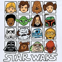 Disney Collection Little & Big Kid Boys Crew Neck Short Sleeve Regular Fit Star Wars Graphic T-Shirt