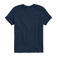 Disney Collection Little & Big Kid Boys Crew Neck Short Sleeve Regular Fit Captain America Marvel Graphic T-Shirt