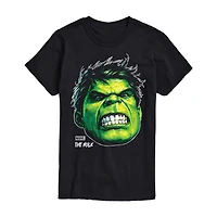 Mens Short Sleeve Hulk  Marvel Graphic T-Shirt