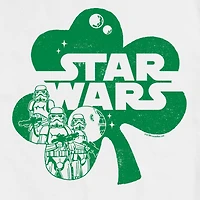 Mens Short Sleeve St. Patrick's Day Star Wars Graphic T-Shirt