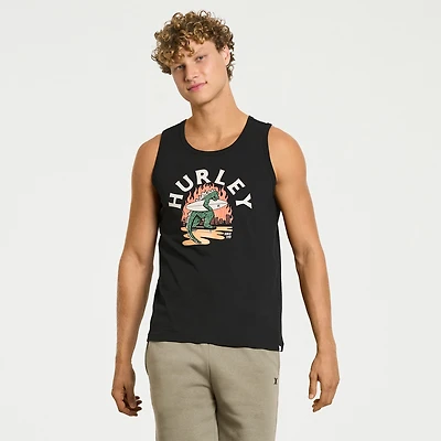 Hurley Mens Crew Neck Sleeveless Tank Top
