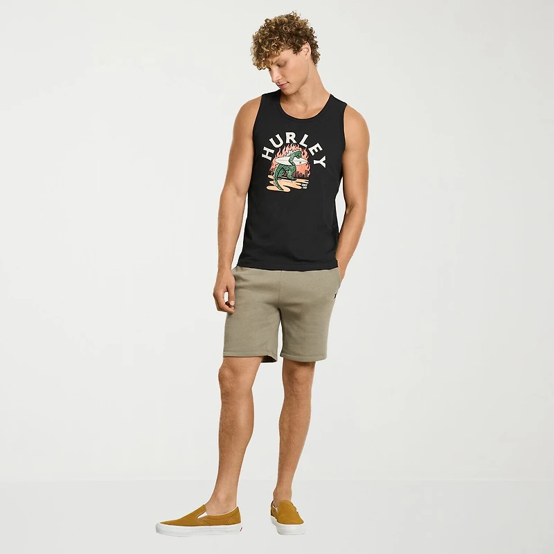 Hurley Mens Crew Neck Sleeveless Tank Top