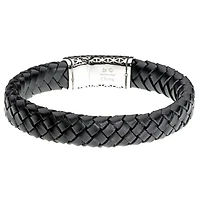 Mens Stainless Steel Wrap Bracelet