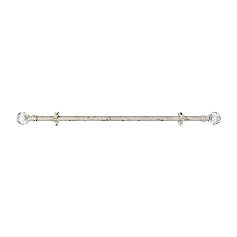 Metallo ¾in Adjustable Curtain Rod with Ilana Finial