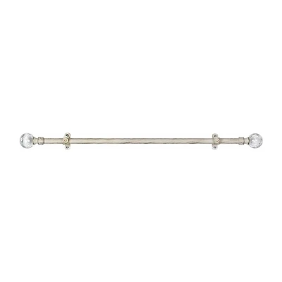 Metallo ¾in Adjustable Curtain Rod with Ilana Finial