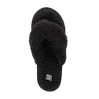 Muk Luks Taryn Thong Womens Memory Foam Slip-On Slippers