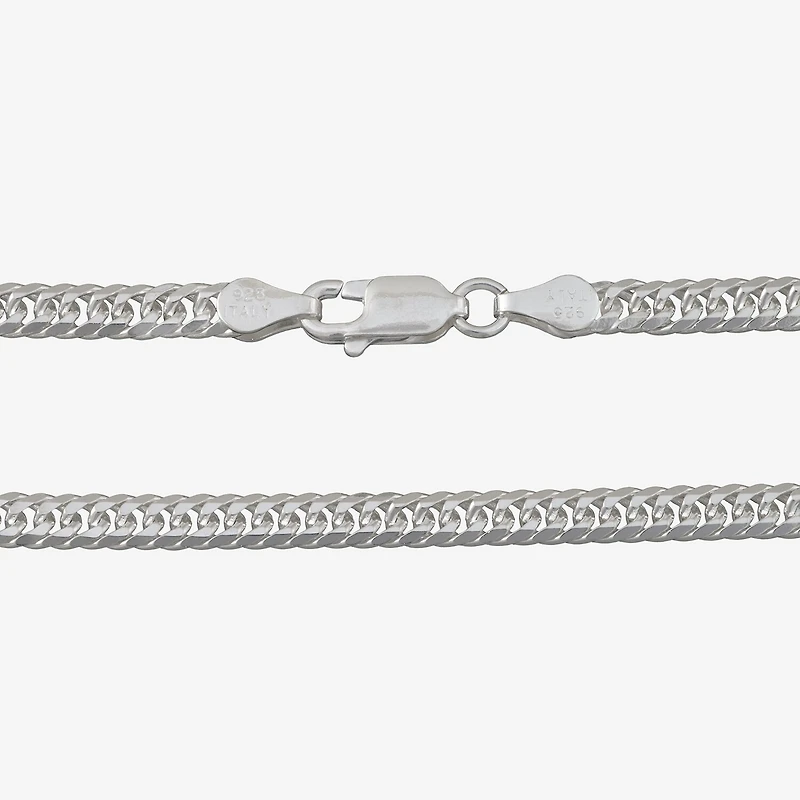 Made in Italy Unisex Adult Sterling Silver 18 Inch Curb Chain Necklace