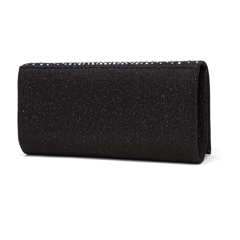 Gunne Sax by Jessica McClintock Chloe Scattered Stones Clutch Beaded Evening Bag
