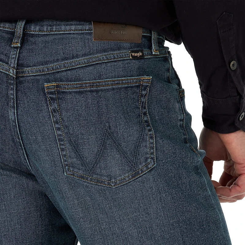Wrangler® Mens Stretch Straight Leg Relaxed Fit Jean