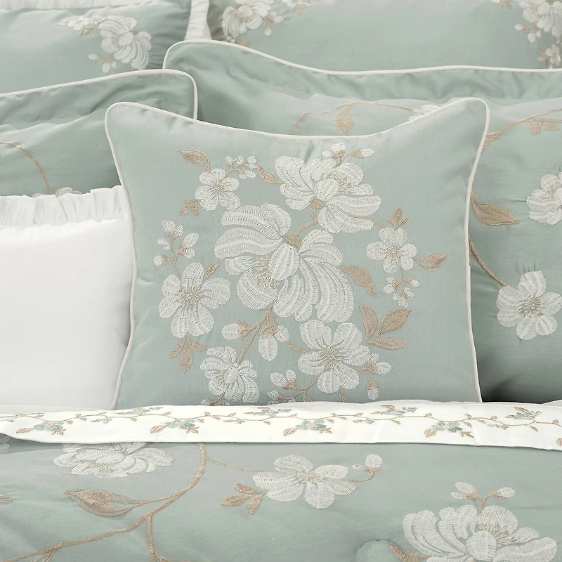 Royal Court Spring Garden Square Throw Pillow