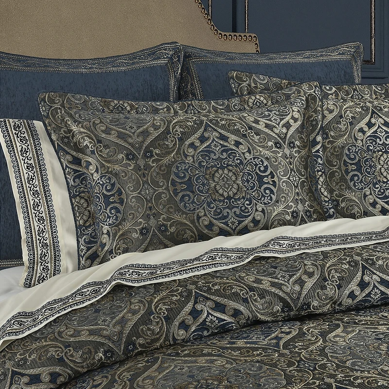 Queen Street Wallace Blue 4-pc. Jacquard Extra Weight Comforter Set