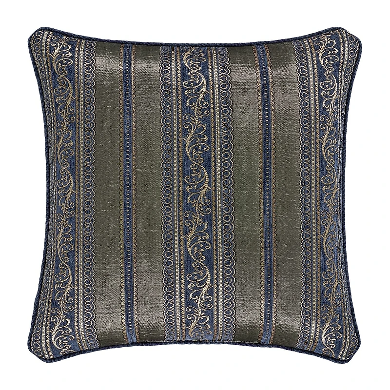 Queen Street Wallace Blue Square Throw Pillow