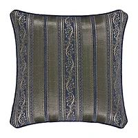 Queen Street Wallace Blue Square Throw Pillow