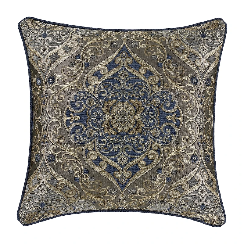 Queen Street Wallace Blue Square Throw Pillow