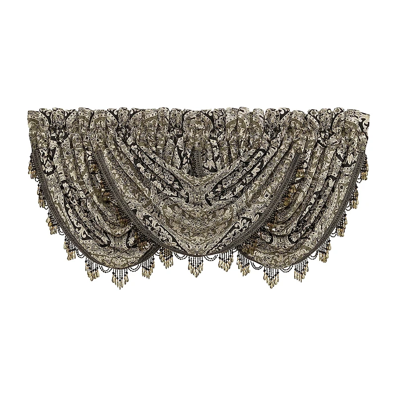 Queen Street Terra Rod Pocket Waterfall Valance