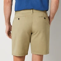 St. John's Bay Dexterity Mens 10" Adaptive Stretch Fabric Adjustable Features Easy-on + Easy-off Chino Short