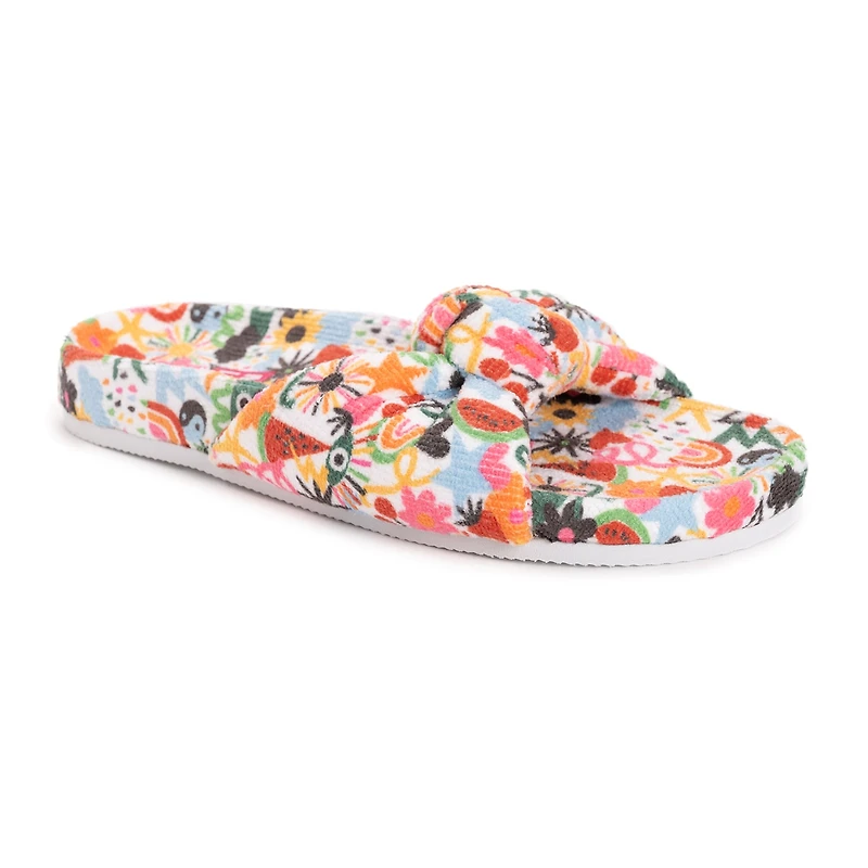 Muk Luks Womens Memory Foam Slip-On Slippers