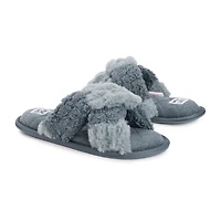 Muk Luks Womens Memory Foam Slip-On Slippers