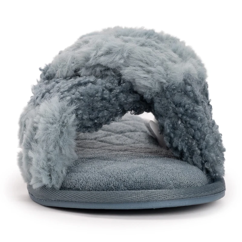 Muk Luks Womens Memory Foam Slip-On Slippers