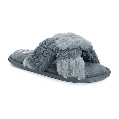 Muk Luks Womens Memory Foam Slip-On Slippers