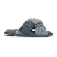 Muk Luks Womens Memory Foam Slip-On Slippers