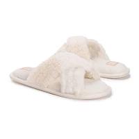 Muk Luks Womens Memory Foam Slip-On Slippers
