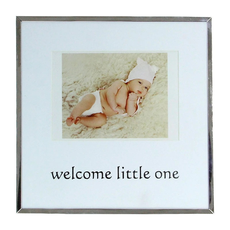 Northlight 4" X 6" Metallic Square Baby Tabletop Frame