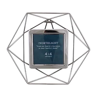 Northlight 4" X 4" Contemporary Silver Hexagonal Tabletop Frame