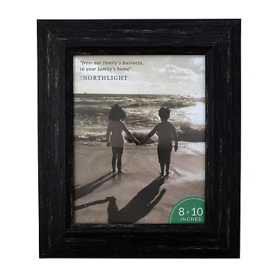 Northlight 8" X 10" Black Rustic Tabletop Frame